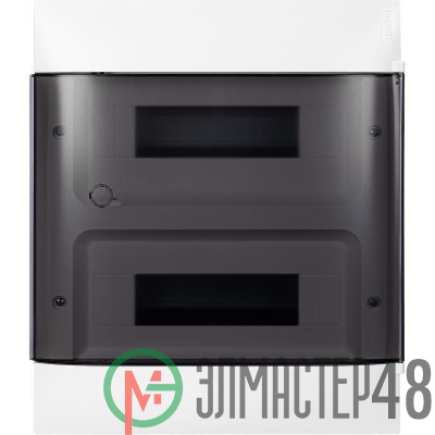 Щиток пластиковый встраиваемый Practibox S 2х12 дым. дверь Leg 135552