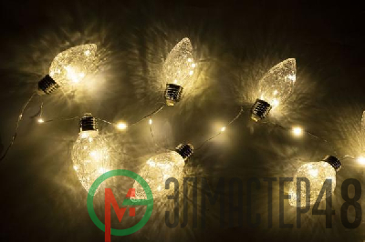 Гирлянда "Ягоды" LDM50WW-BO-BS 50LED 1.5м IP20 0.6Вт 3 ААА батарейки разноцв. SHLights 4690601047441