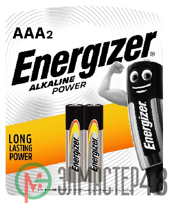 Элемент питания алкалиновый ENR POWER E92 BP2 (блист.2шт) Energizer E300132702