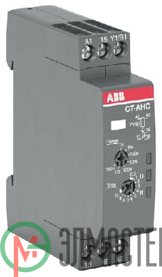 Реле времени CT-AHC.12 компактное (задержка при отключ.) 24-48B DC 24- 240B AC (7 диапазонов времени 005с...100ч) 1ПК ABB 1SVR508110R0000