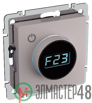 Термостат электронный с индикацией BRITE СП IP20 ТС10-1-БрЖ жемчуг IEK BR-RT11-K36
