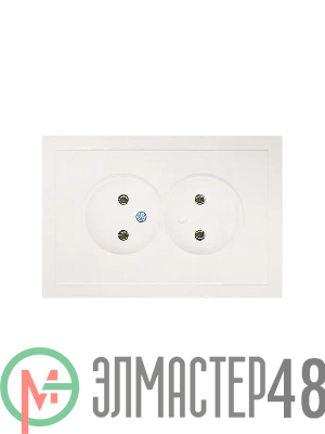 Розетка 2-мест. б/з СП ZIMA IP20 16А ПБТ безвинт. зажим слон. кость LEZARD 704-9000-128BQC