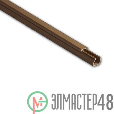 Кабель-канал 16х16 L2000 пластик коричн. Рувинил РКК-16х16-К