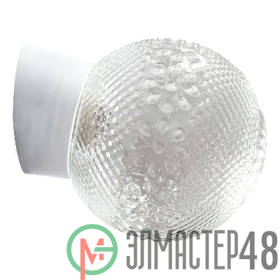 Светильник НББ 64-60-080 "Цветочек" d150 1х60Вт E27 IP20 корпус наклонный бел. Элетех 1005100149