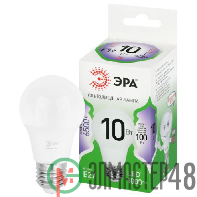Лампа светодиодная GREEN LINE A60-10W-865-E27 GL 10Вт A60 6500К холодный бел. E27 Эра Б0067090