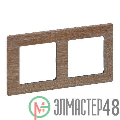 Рамка 2-м Valena Life универсальная свет. дерево Leg 754182