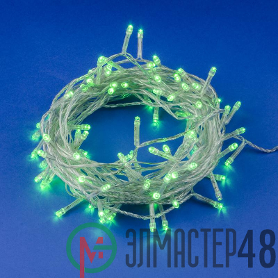 Гирлянда LED ULD-S1000-100/DTA GREEN IP20 10м 100 диодов зел. свет провод прозр. Uniel UL-00007198