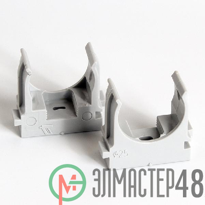 Крепеж-клипса для монтажного пистолета d25мм сер. (уп.100шт) TOKOV ELECTRIC TKE-LC-25-ZP-C06/100