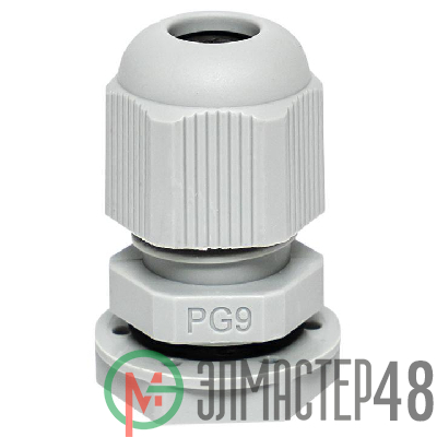 Сальник PG9 IP54 отв. d16мм провод d4-8мм (уп.4шт) PROxima EKF plc-pg-9-4-r
