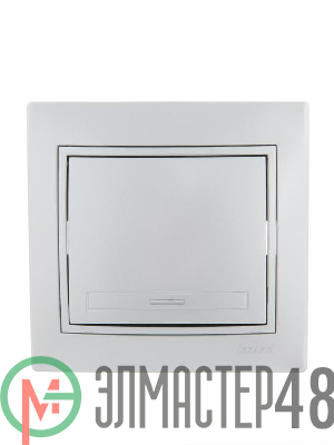 Выключатель 1-кл. СП Мира 10А IP20 метал. сер. LEZARD 701-1010-100