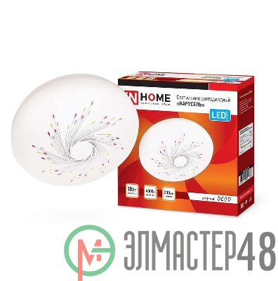 Светильник светодиодный DECO 18Вт 230В 4000К 1170лм 230мм КАРУСЕЛЬ IN HOME 4690612021867
