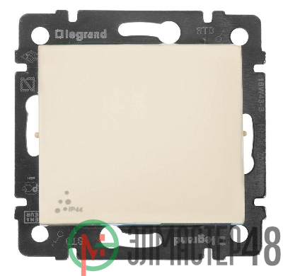 Механизм выключателя 1-кл. СП Valena 10А IP44 250В сл. кость Leg 774101