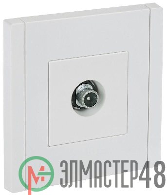Розетка TV проходная FORTE&PIANO FP229 бел. IEK FP-A10-P-K01