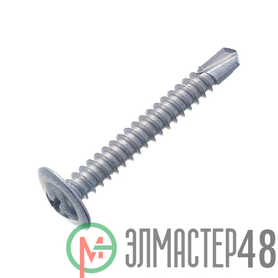 Саморез 4.2х13 металл-металл с прессшайбой сверло цинк (уп.1000шт) коробка СТРОЙМЕТИЗ ММ4213СЦ1