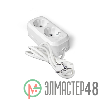 Удлинитель 2х3м с заземл. IP20 Е-302А ПВС 3х1.5 Universal 1718