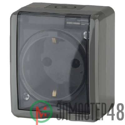 Розетка ОП 11-2401-03 2P+E IP54 16АХ-250В Эксперт сер. ЭРА Б0020713