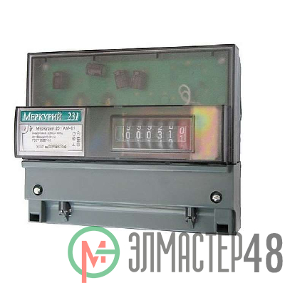 Счетчик "Меркурий" 231 АМ-01 3ф 5-60А 1 класс точн.; 1 тариф.; имп. вых. мех. креп. DIN-рейка Инкотекс 32430