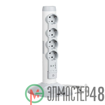 Стойка 2хUSB+microUSB+4х(2К+З) Leg 694614
