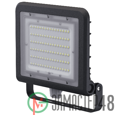 Прожектор светодиодный 80 681 NFL-03-100-4К-BL-LED 100Вт 4000К IP65 14200лм с датчиком черн. Navigator 80681