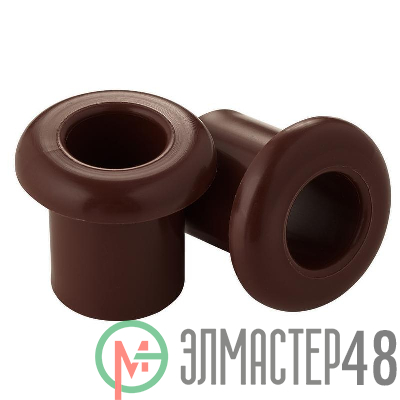 Втулка для сквозного отверстия РЕТРО d25 5х23мм (уп.10шт) Bylectrica ЮЛИГ.757522.017 шоколад