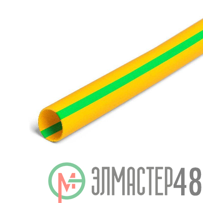 Трубка термоусадочная ТНТнг-LS-30/15 в метровой нарезке желт/зел. (уп.5м) КВТ 72439