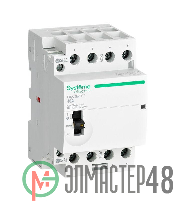 Контактор 4п City9 Set 4НО 40А AC 400В-230В SE C9C32440