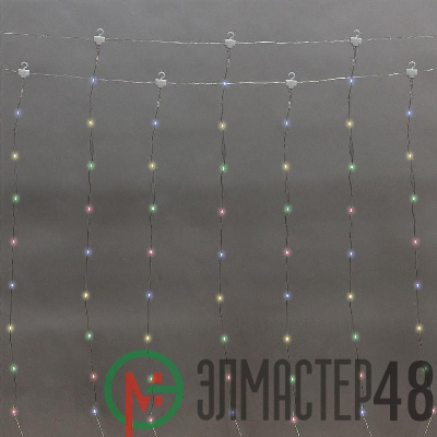 Гирлянда "Светодиодный дождь" из росы 3х2м USB+пульт управления с крючками для крепления мультиколор Neon-Night 315-879