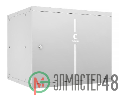 Шкаф телекоммуникационный настенный разборный LIGHT WSC-05D-9U55/45m 19дюйм 9U дверь метал. сер. Cabeus 10177c