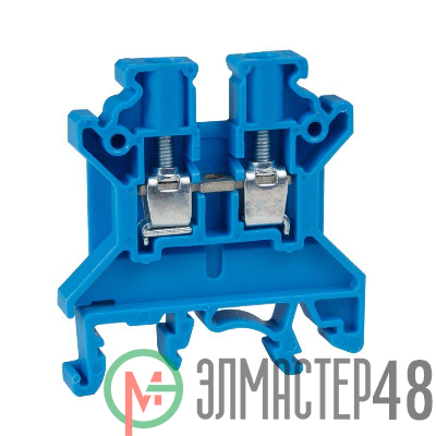 Клемма проходная винтовая OptiClip CTS-4-I-BU-32A-(0.2-6) син. КЭАЗ 289774