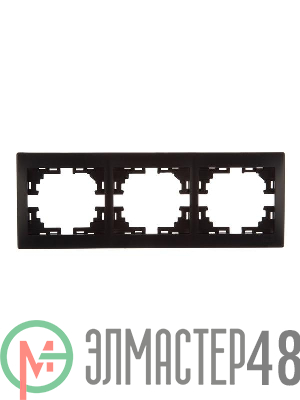Рамка 3-м Мира горизонтальная черн. бархат LEZARD 701-4200-148