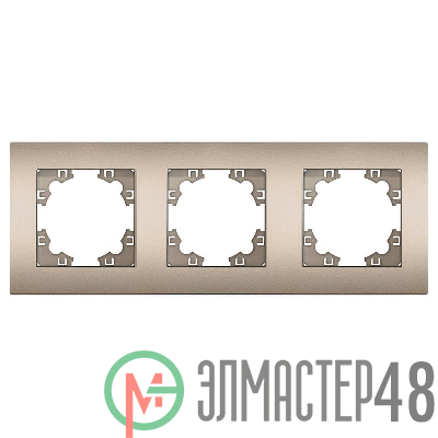 Рамка 3-м Афина универс. шампань Universal A0045-Br