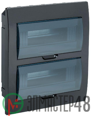 Корпус встраиваемый ЩРВ-П-24 Krepta 3 IP41 пластик. черн. IEK MKP12-V-24-41-K02