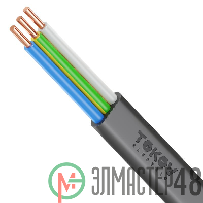 Кабель TOKOV ELECTRIC ВВГ-Пнг(А)-LSLTx 3х2.5 ОК (N PE) 0.66кВ (м) УТ000030888
