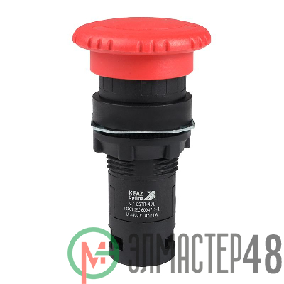 Кнопка аварийного останова OptiSignal Compact D22 С7-ESTR-401 красн. 1НЗ XB7ES542P КЭАЗ 362129