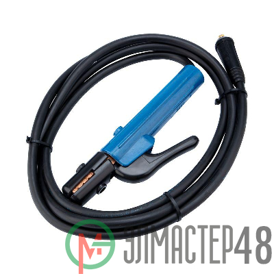 Кабель сварочный КГ 1х25 300А СКР 10-25 с электрододержателем 3м Rexant 16-0754