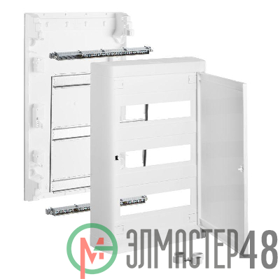 Щит навесной Nedbox 3х12мод. бел. дверь Leg 601238