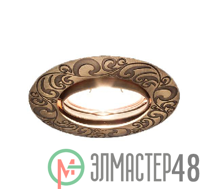 Светильник Olympia 51 1 19 литой поворот. MR16 состаренная бронза ИТАЛМАК IT8398