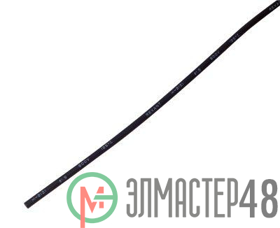Трубка термоусадочная 1.0/0.5 1м черн. Rexant 20-1006