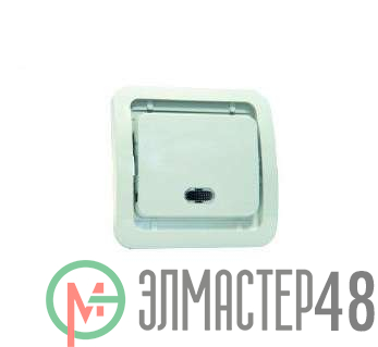 Выключатель 1-кл. СП Mimoza 10А IP20 без вставки с подсветкой бел. Makel 22021