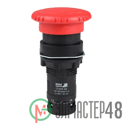 Кнопка аварийного останова OptiSignal Compact D22 С7-ESTR-411 красн. 1НО+1НЗ XB7ES545P КЭАЗ 362131