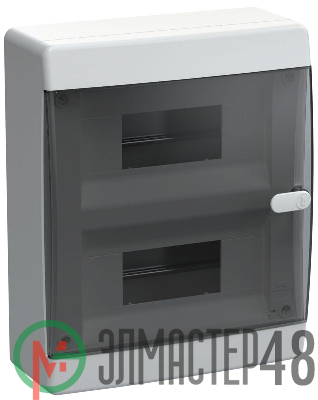 Корпус пластиковый ЩРН-П-18 IP41 черн. прозр. дверь UNION Compact IEK UIC-KP12-N-18-41-K01