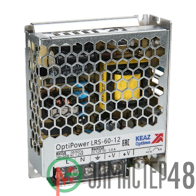 Блок питания панельный OptiPower LRS 60-24 2.5A КЭАЗ 328875