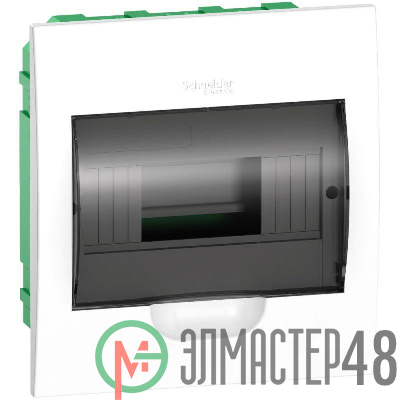 Бокс СП EASY9 встраив. с прозр. дверью 1ряд 8мод. SchE EZ9E108S2FRU