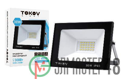 Прожектор светодиодный 30Вт 1700лм 6500К IP65 черн. TOKOV LIGHT TKL-FL/LED-30-6.5K-IP65
