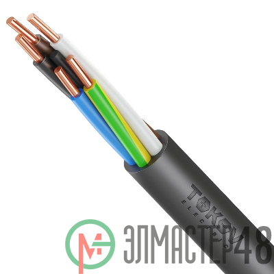 Кабель TOKOV ELECTRIC ВВГнг(А)-LSLTx 5х4 ОК (N PE) 0.66кВ (м) УТ000030902
