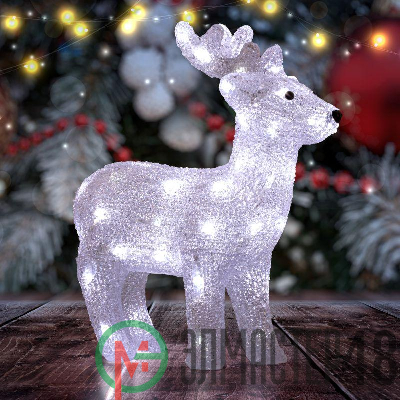 Фигура акриловая "Олень" ENIOF - 15 50 LED 10 мерцающих LED 31х13х37см IP20 Эра Б0051953