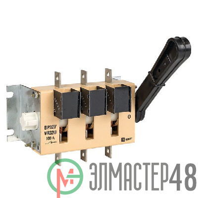 Выключатель-разъединитель ВР32У-31А31220 100А 1 напр. с дугогасит. камерами несъемная лев./прав. рукоятка MAXima EKF uvr32-31a31220