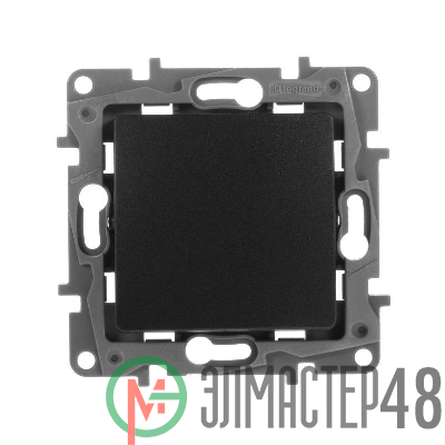 Механизм переключателя промежуточного 1-кл. СП Etika 10А IP20 250В 10AX винт. клеммы антрацит Leg 672609
