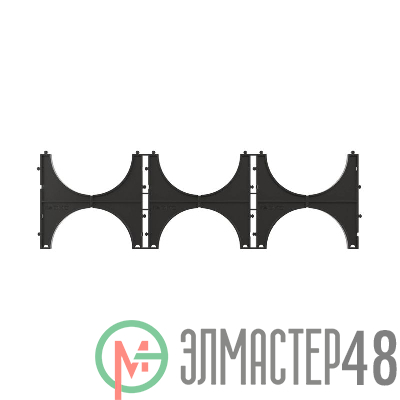 Кластер тройной для двустен. труб d110 DKC 025113