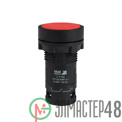 Кнопка OptiSignal Compact D22 С7-P-410 красн. 1НО XB7NA41 КЭАЗ 362033